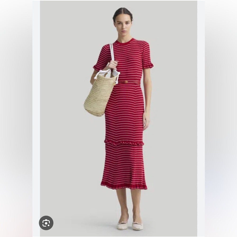 Altuzarra delpini dress red